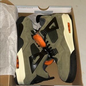 Jordan Olive and Orange Men's Sneakers